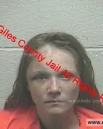 Booking photo of Paige Nicole Carter, Giles County, Dec 23, 2019