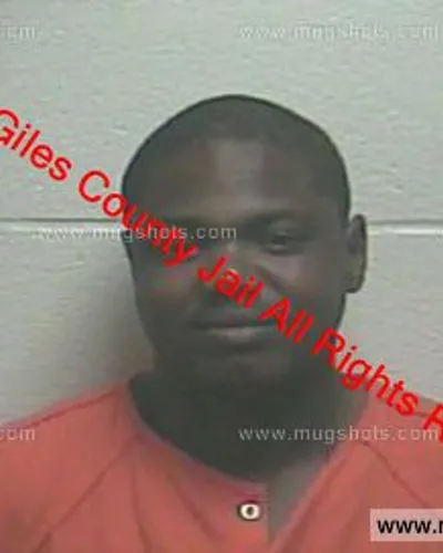 Booking photo of Javarian Moore, Giles County, May 25, 2020