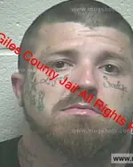 Booking photo of Justin Kyle Reynolds, Giles County, Apr 19, 2019