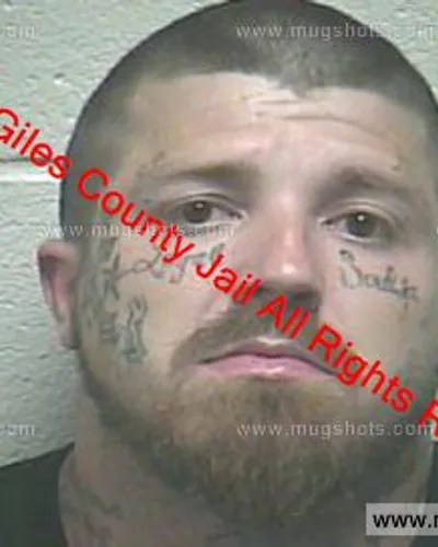 Booking photo of Justin Kyle Reynolds, Giles County, Apr 19, 2019