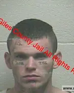 Booking photo of Devin D Davis, Giles County, Dec 25, 2018