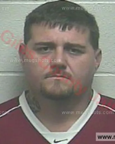Booking photo of SHANE W TAYLOR, Giles County, May 8, 2017