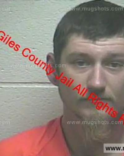 Booking photo of William May, Giles County, May 17, 2020