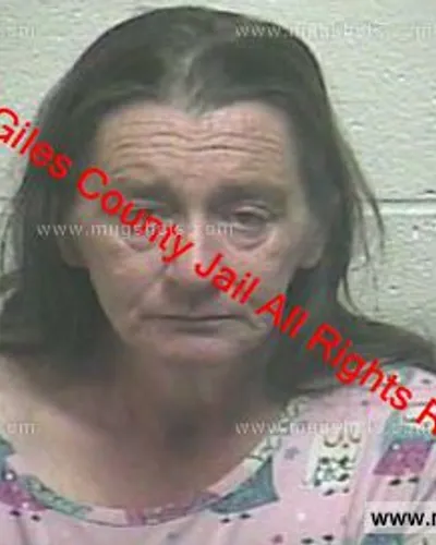 Booking photo of Sharon Norwood, Giles County, Apr 27, 2020