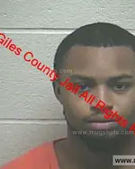 Booking photo of Demarcus D'Von Miller, Giles County, Oct 27, 2019