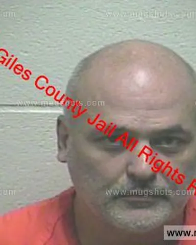 Booking photo of Robert Thomas Adams, Giles County, Dec 25, 2018