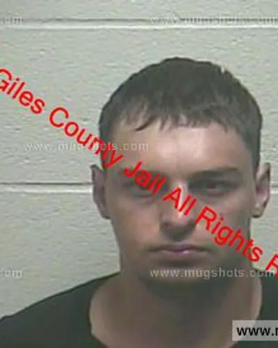 Booking photo of Kaine Chamberlin, Giles County, Sep 27, 2019