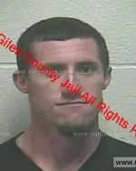 Booking photo of Brian Eugene Schrimsher, Giles County, Sep 28, 2019