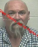 Booking photo of Eddie Dean Alsup, Giles County, Feb 10, 2019