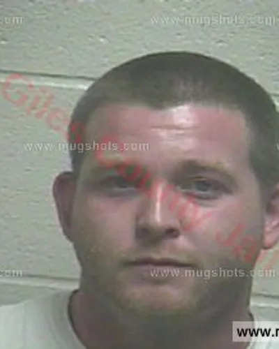 Booking photo of Evan Anthony Morris, Giles County, Jun 18, 2016