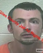 Booking photo of Michael Brandon Bernhart, Giles County, May 7, 2019