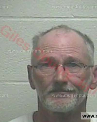 Booking photo of Rodger Hayes, Giles County, Mar 14, 2018