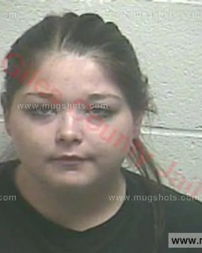 Booking photo of Carly Biggs, Giles County, Apr 18, 2016