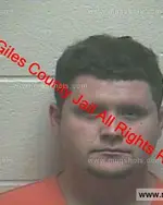 Booking photo of Eric Allen Bishop, Giles County, Jan 16, 2020