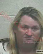 Booking photo of Rebecca Jo Simerly, Giles County, May 12, 2016