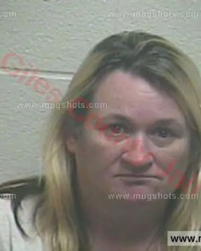 Booking photo of Rebecca Simerly, Giles County, May 12, 2016