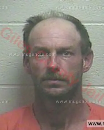 Booking photo of Jerry Hicks, Giles County, Apr 12, 2018