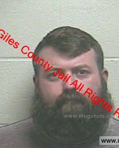 Booking photo of Joshua Montgomery, Giles County, Jan 12, 2020