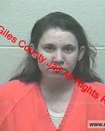 Booking photo of Amber Kathleen Jones, Giles County, Sep 27, 2019