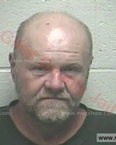 Booking photo of Jeffery Don Collins, Giles County, Oct 11, 2017