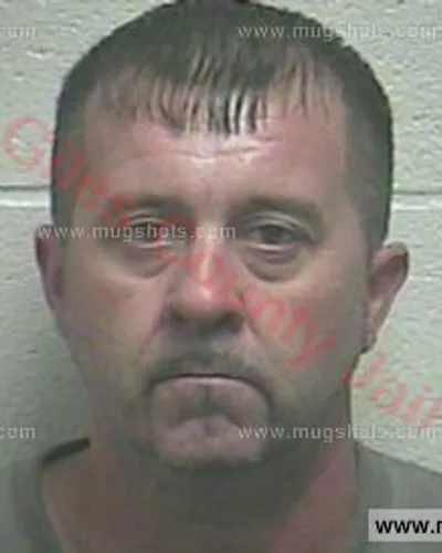 Booking photo of Rickey Scott Edwards, Giles County, Aug 10, 2017