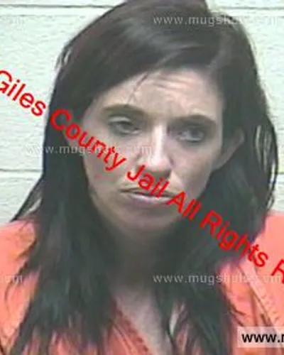 Booking photo of Michelle Bates, Giles County, Feb 15, 2019