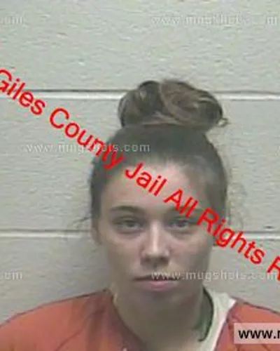 Booking photo of Kaila Ganshorn, Giles County, Jan 25, 2019