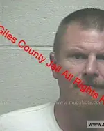 Booking photo of Scotty Wayne Bowman, Giles County, May 3, 2019