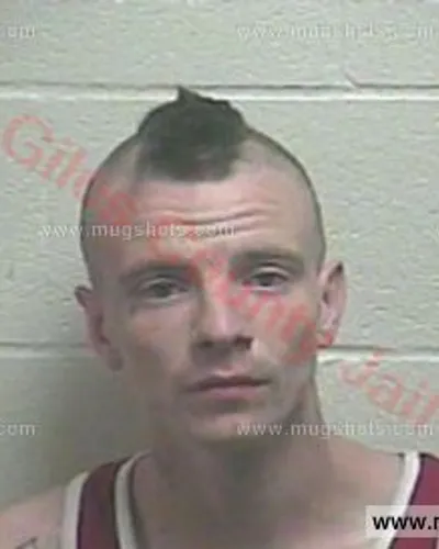 Booking photo of Matthew Parkhill, Giles County, Jan 3, 2018