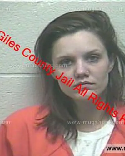 Booking photo of Aleshia Young, Giles County, Dec 25, 2018