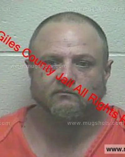 Booking photo of Christopher Holbrook, Giles County, Sep 27, 2019