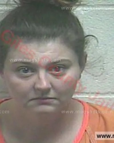 Booking photo of Jessica Lynn Walkington, Giles County, Nov 1, 2017