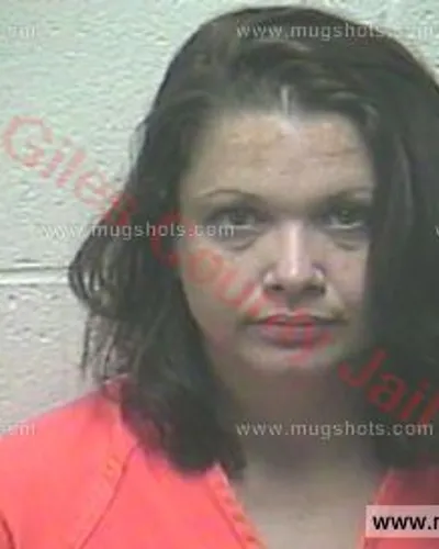 Booking photo of Amy Moore, Giles County, May 22, 2018