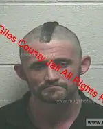 Booking photo of Justin Dean Burchell, Giles County, Mar 2, 2020