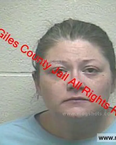 Booking photo of Melissa Gray, Giles County, Mar 4, 2020