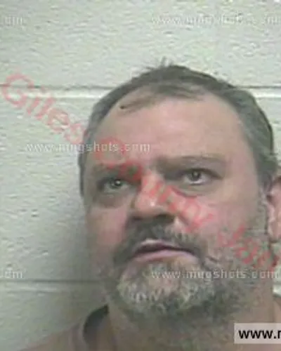 Booking photo of Phillip W Defoe, Giles County, Jan 24, 2018