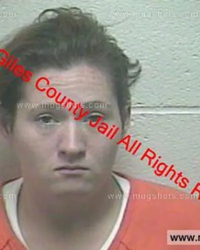 Booking photo of Rebecca Fralix, Giles County, May 26, 2019