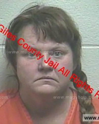 Booking photo of Amelia Stubblefield, Giles County, Mar 15, 2020