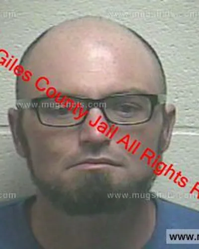 Booking photo of Jonathan Wells, Giles County, Dec 21, 2019
