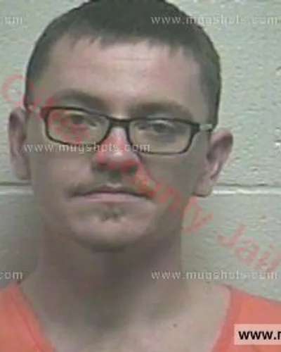 Booking photo of Eric Levi Bue, Giles County, Mar 29, 2018