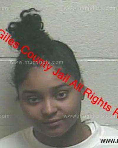 Booking photo of Aaliyah Perry, Giles County, Feb 20, 2020