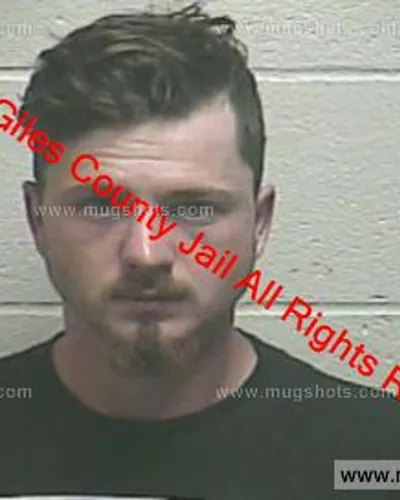 Booking photo of Jacob Andrews, Giles County, Feb 8, 2020