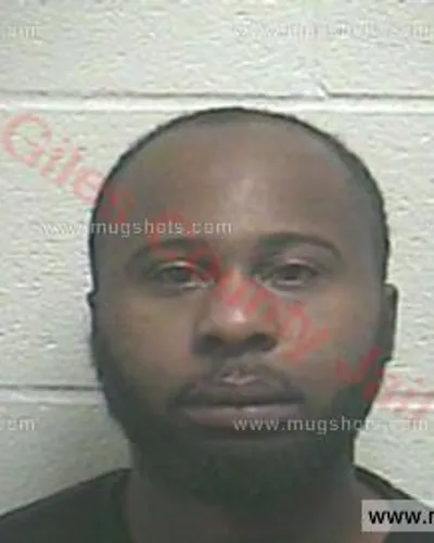 Booking photo of Cordell Rashad Houston, Giles County, Nov 23, 2016