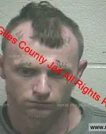 Booking photo of Jesse Chesley Bass, Giles County, Mar 19, 2019