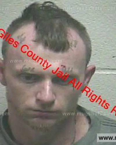 Booking photo of Jesse Chesley Bass, Giles County, Mar 19, 2019