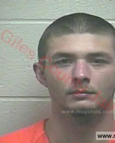 Booking photo of Andrew Marshall, Giles County, Jan 22, 2018