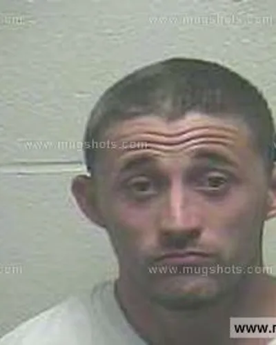 Booking photo of Justin Dean Burchell, Giles County, May 14, 2015