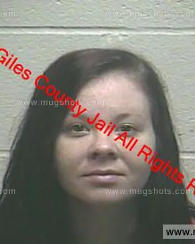Booking photo of Lindsey Adams, Giles County, Jan 16, 2020
