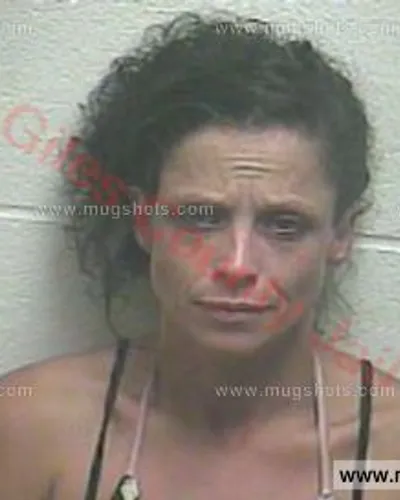 Booking photo of Melinda Cottingham, Giles County, May 9, 2016