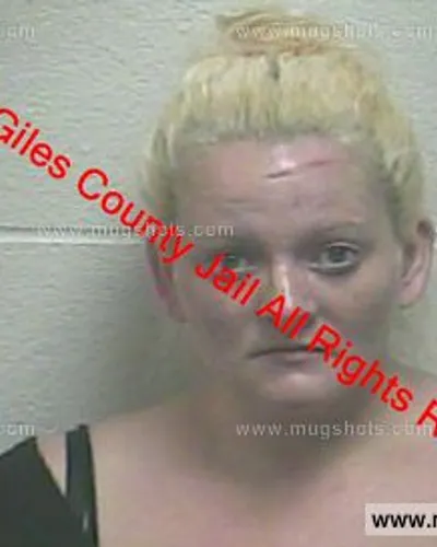 Booking photo of Rebecca Ray, Giles County, Dec 25, 2018